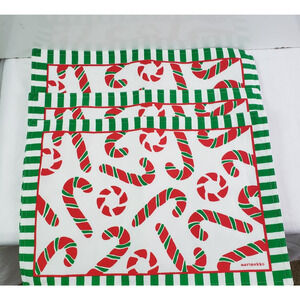 Marimekko Placemat Candy Cane Holiday Christmas 3pcs